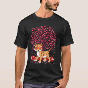 Lynx Animal Lover Lover, Lover, Lover, Alla hjärta T Shirt