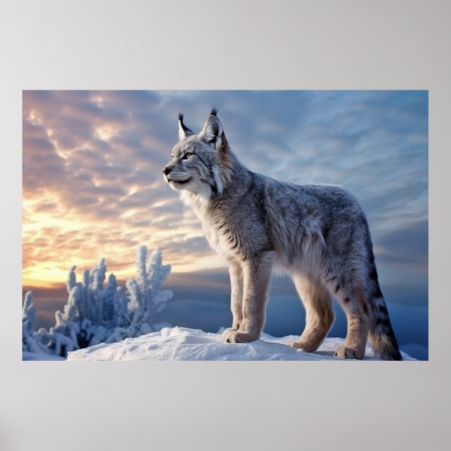 Lynx Animal Nature Majestic Wilderness Poster (Framsidan)