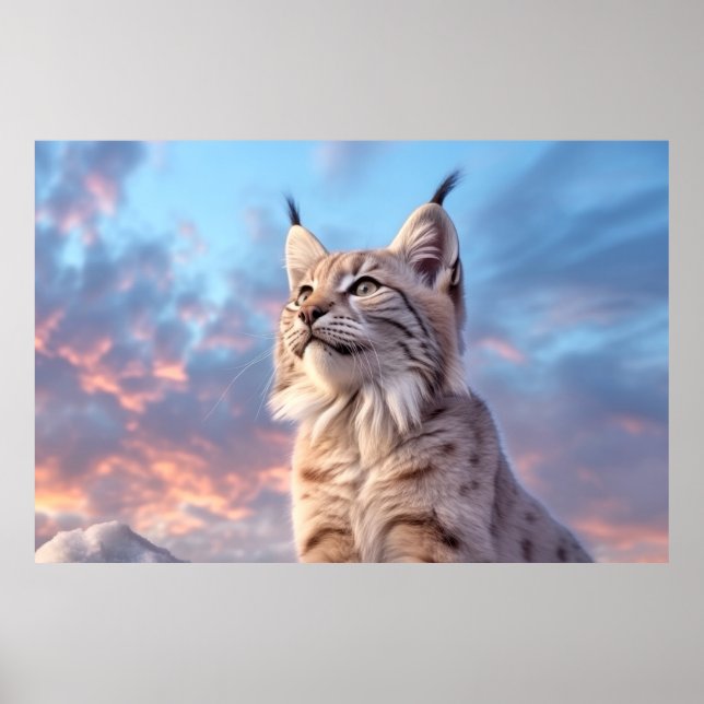 Lynx Animal Nature Majestic Wilderness Poster (Framsidan)