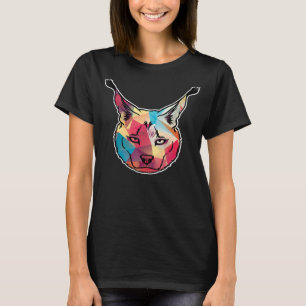 Lynx Caracal Cat Sahara Safari Vild Animal Zoo Zoo T Shirt
