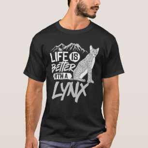 Lynx Cat Animals Safari Bobcat Cute South Afrika T Shirt