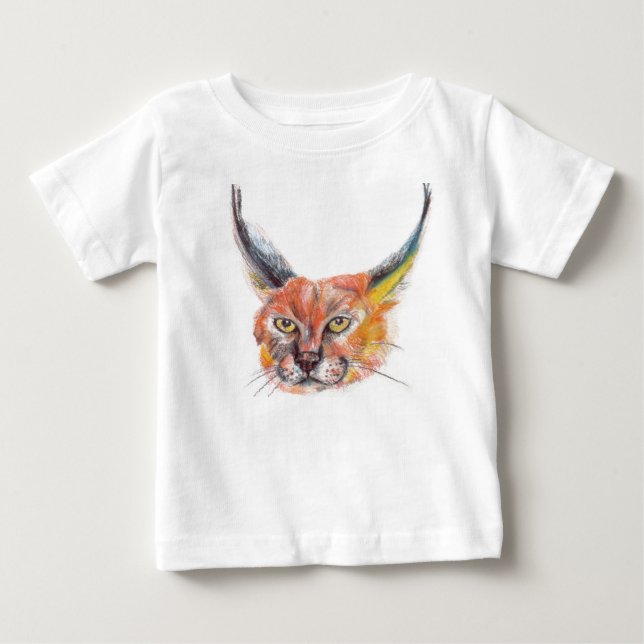 Lynx fläkt baby-skjorta tee shirt (Framsida)