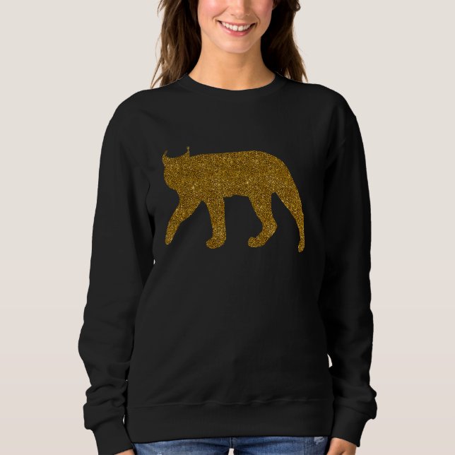 Lynx  For Women Girl Bobcat Caracal Wildcat T Shirt (Framsida)
