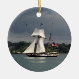 Lynx-ornament Julgransprydnad Keramik