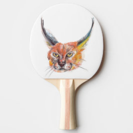 Lynx Ping Pong Paddle, Red Rubber Back Pingisracket