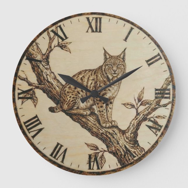 Lynx Wall Clock  Stor Klocka (Framsida)