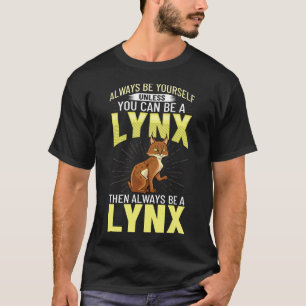 Lynxes Animal Red Lynx Kanada Iberian Eurasian T Shirt