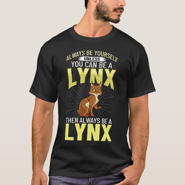 Lynxes Animal Red Lynx Kanada Iberian Eurasian T Shirt (Framsida)