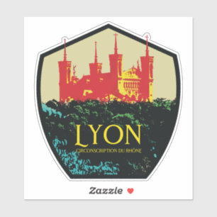Lyon City Frankrike är min stolta hemstad Sticker Klistermärken