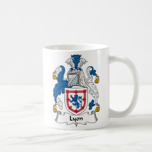 Lyon familjvapensköld kaffemugg
