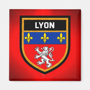 Lyon Flagga Magnet