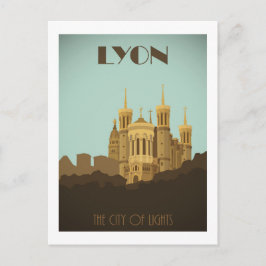 Lyon Fouviere Basilicata-vykort Vykort