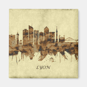 Lyon Frankrike Citysur Magnet