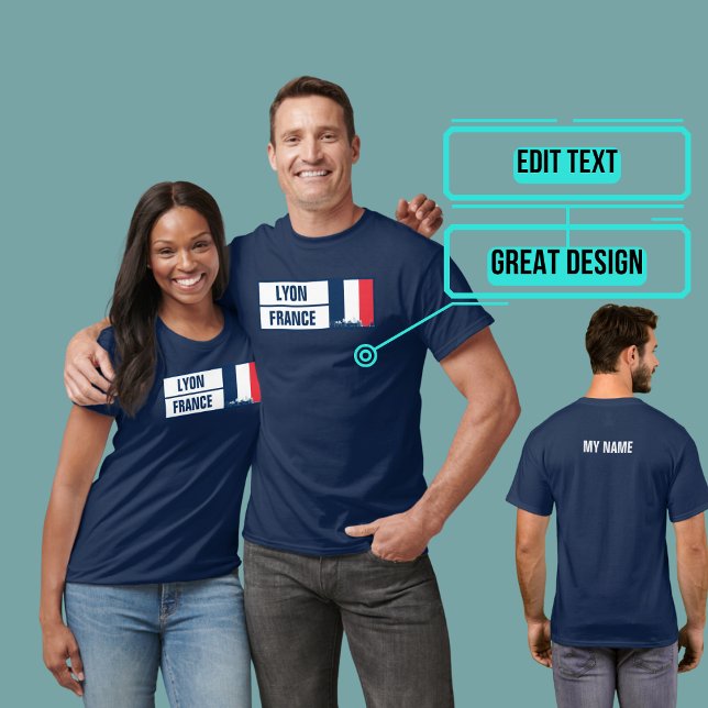 Lyon Frankrike Francophile T Shirt (Please enjoy our Lyon tee.)