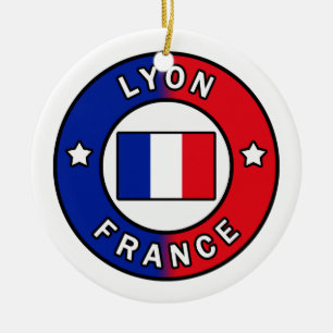 Lyon Frankrike Julgransprydnad Keramik