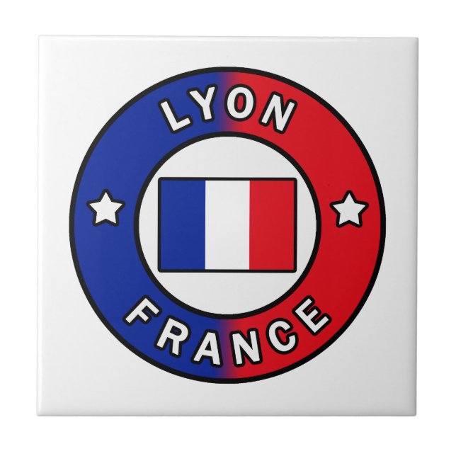 Lyon Frankrike Kakelplatta (Framsidan)