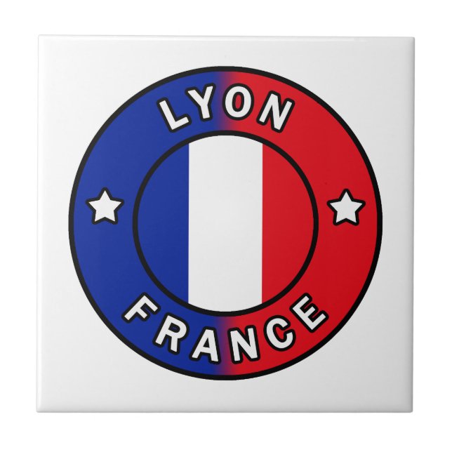 Lyon Frankrike Kakelplatta (Framsidan)