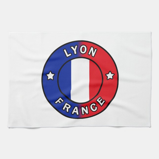 Lyon Frankrike Kökshandduk (Horisontell)