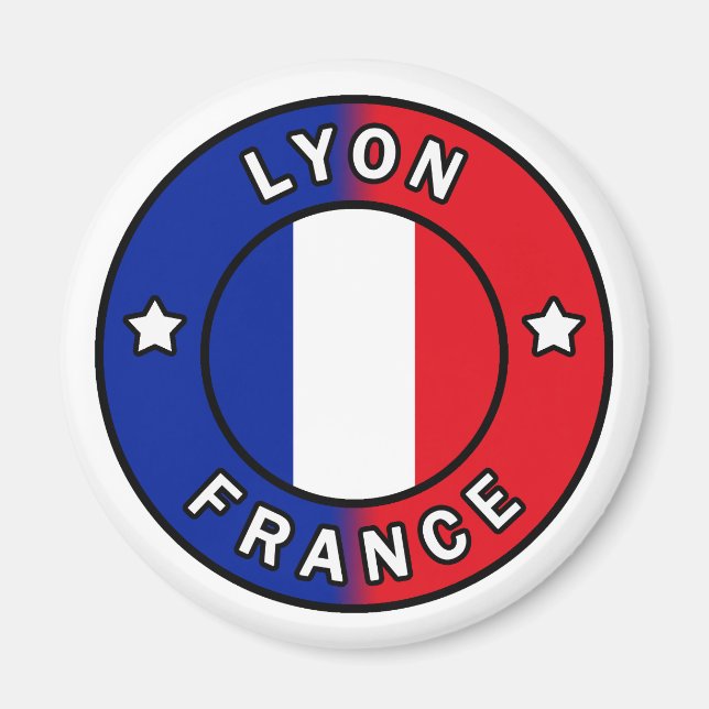 Lyon Frankrike Magnet (Framsidan)