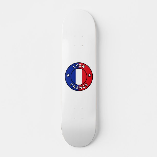 Lyon Frankrike Mini Skateboard Bräda 18,5 Cm (Framsida)