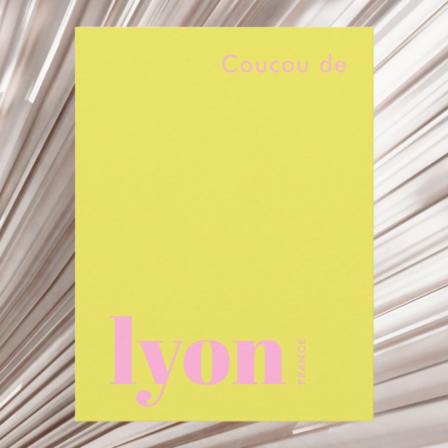 Lyon Frankrike modern semester Vykort (Skapare uppladdad)