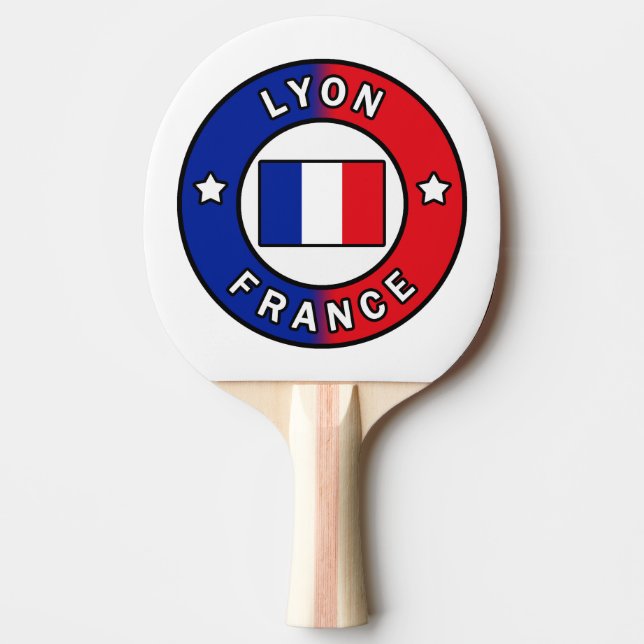 Lyon Frankrike Pingisracket (Framsidan)