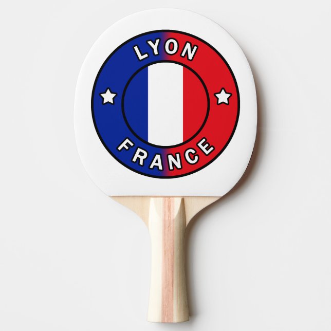 Lyon Frankrike Pingisracket (Framsidan)