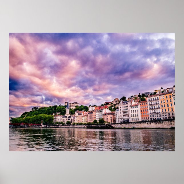 Lyon Frankrike Poster (Framsidan)