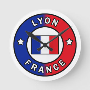 Lyon Frankrike Rund Klocka