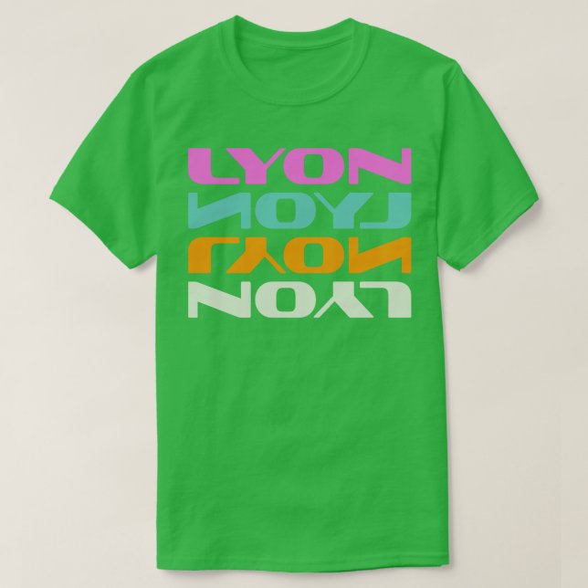 Lyon Frankrike T Shirt (Design framsida)