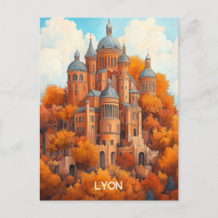 Lyon Frankrike Vykort