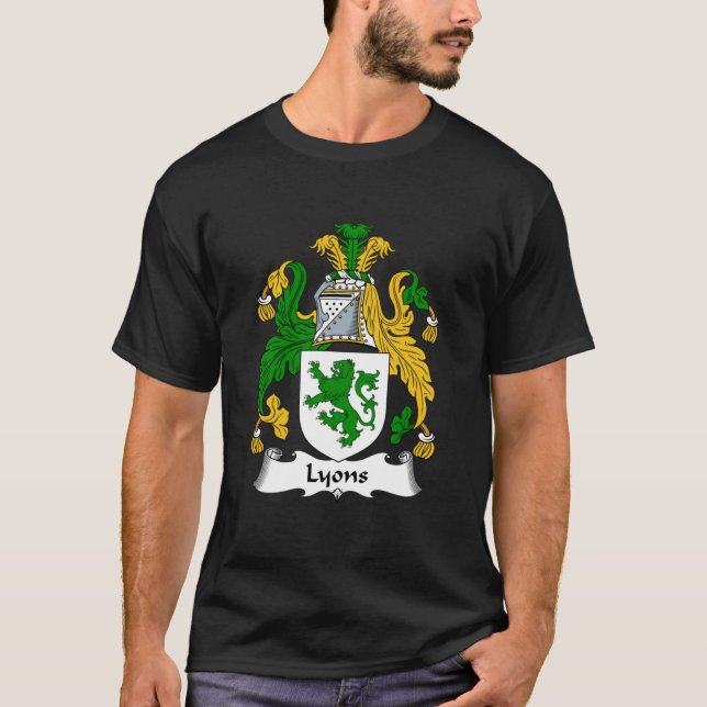 Lyon Jackar av Arm Lyons Family Crest Classic T Shirt (Framsida)