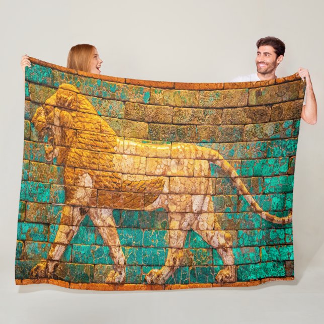 Lyon of Babylon woven blanket Fleecefilt (På plats)