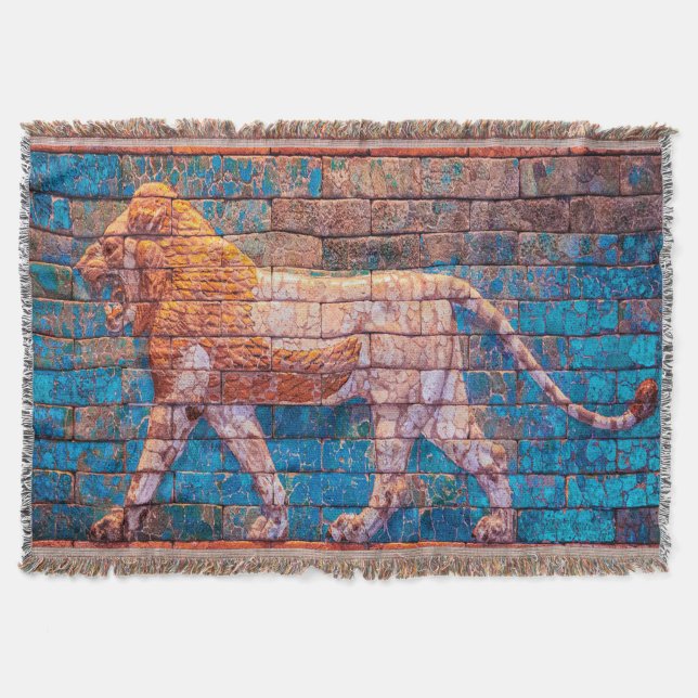 Lyon of Babylon woven jackard blanket Filt (Framsidan)