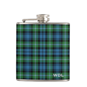 Lyon Tartan Monogram Grönt och Blue Play Fickplunta