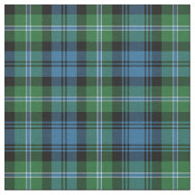 Lyon Tartan Mönster Blue och Grönt Irish Play