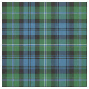 Lyon Tartan Mönster Blue och Grönt Irish Play Tyg