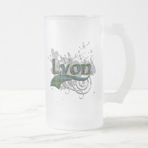 Lyon TartanGrunge Frostat Ölglas