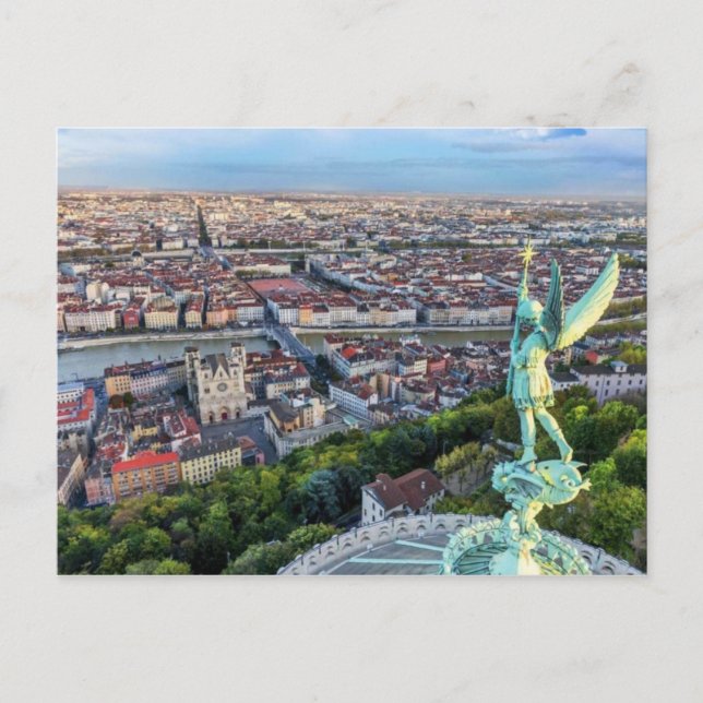 Lyon vue de Fourvière Vykort (Framsida)