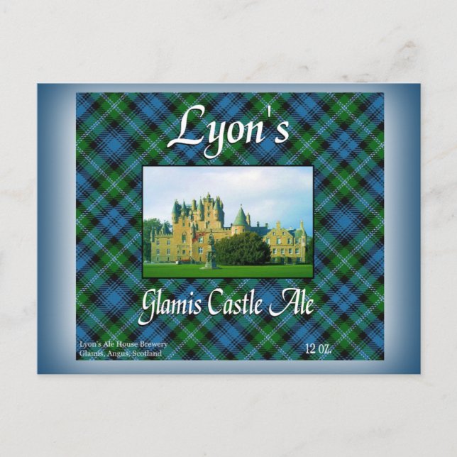 Lyons Glamis Castle Ale Vykort (Framsida)