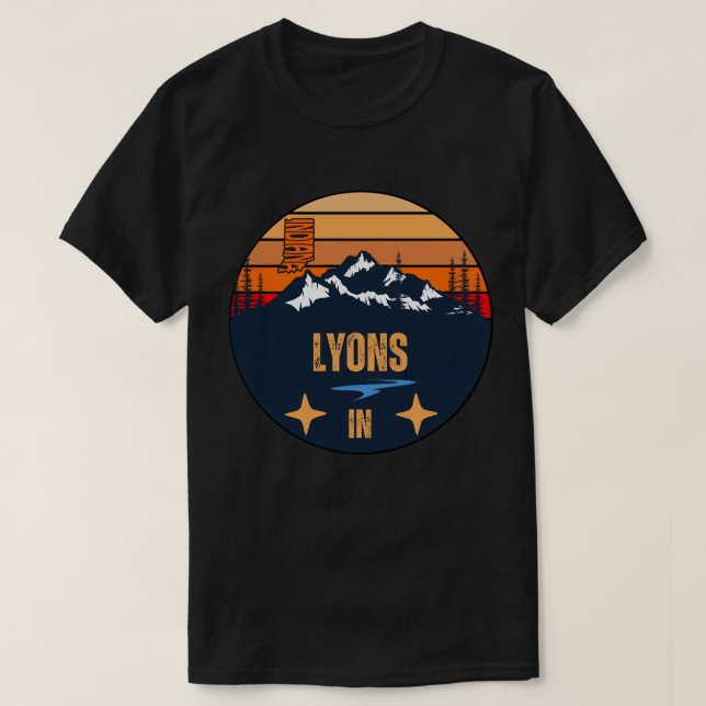 Lyons, Indiana T Shirt (Design framsida)
