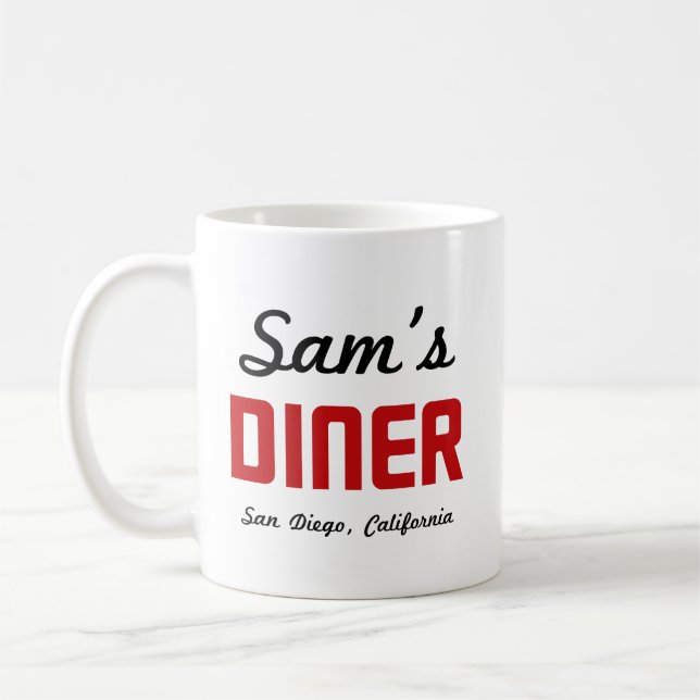 Lyons Saga ~ Lämnat Handed Sam's Middag Kaffemugg (Vänster)