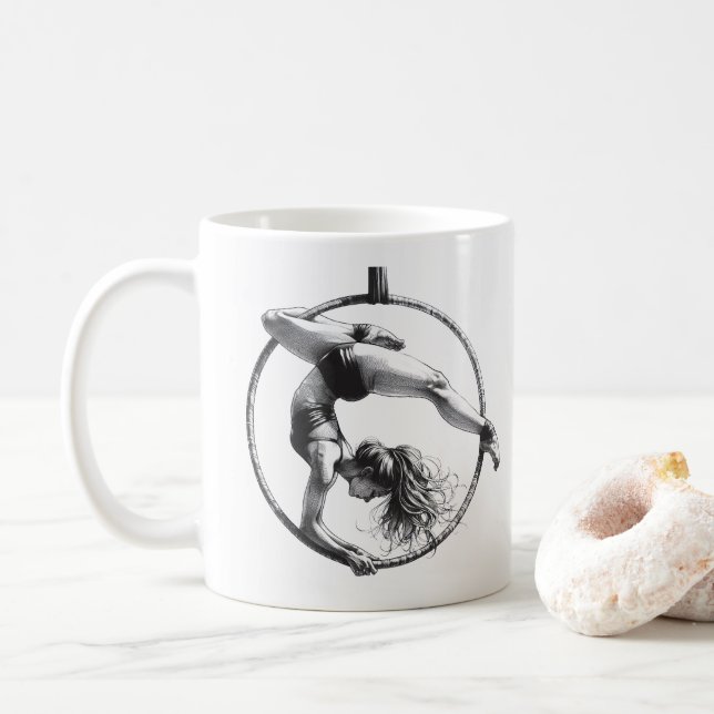Lyra Aerial Hoop Anpassningsbart Namn Kaffemugg (Med munk)