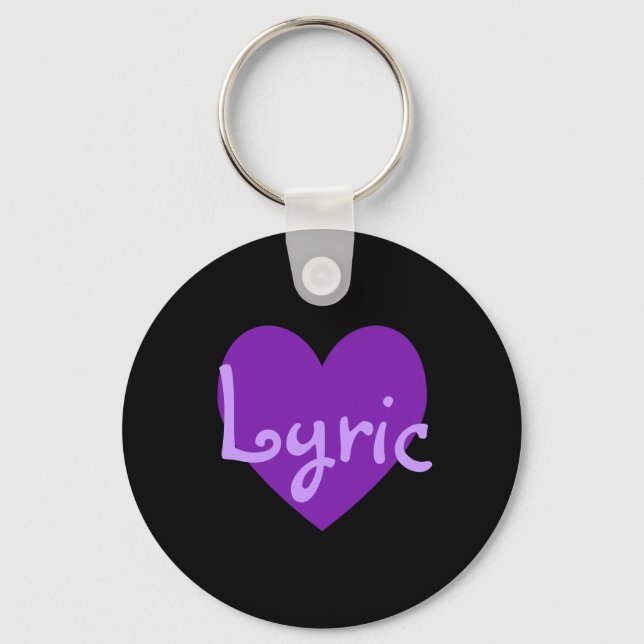 Lyric in Lila Nyckelring (Framsida)
