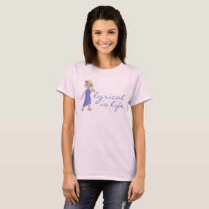 Lyrical är Life Kärlek Modern Dance Teacher Dancer T-shirt