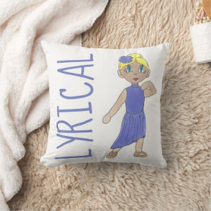 LYRICAL Modern Dancer Teacher Decor Studio Kudde