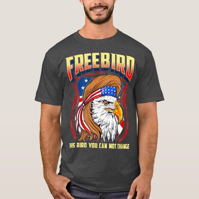 LyricLyfe  FREE BIRD  Eagle T Shirt (Framsida)