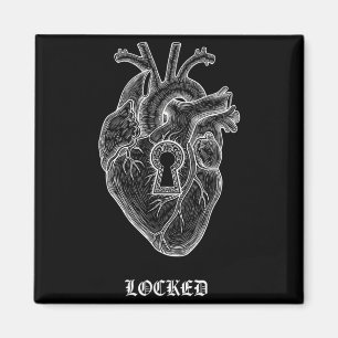 Lyriclyfe-långärmad skjorta-achy Breaky Heart-lås Magnet