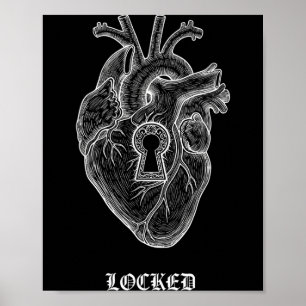 Lyriclyfe-långärmad skjorta-achy Breaky Heart-lås Poster