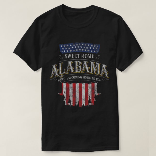 LyricVerse Sweet Home Alabama T Shirt (Design framsida)
